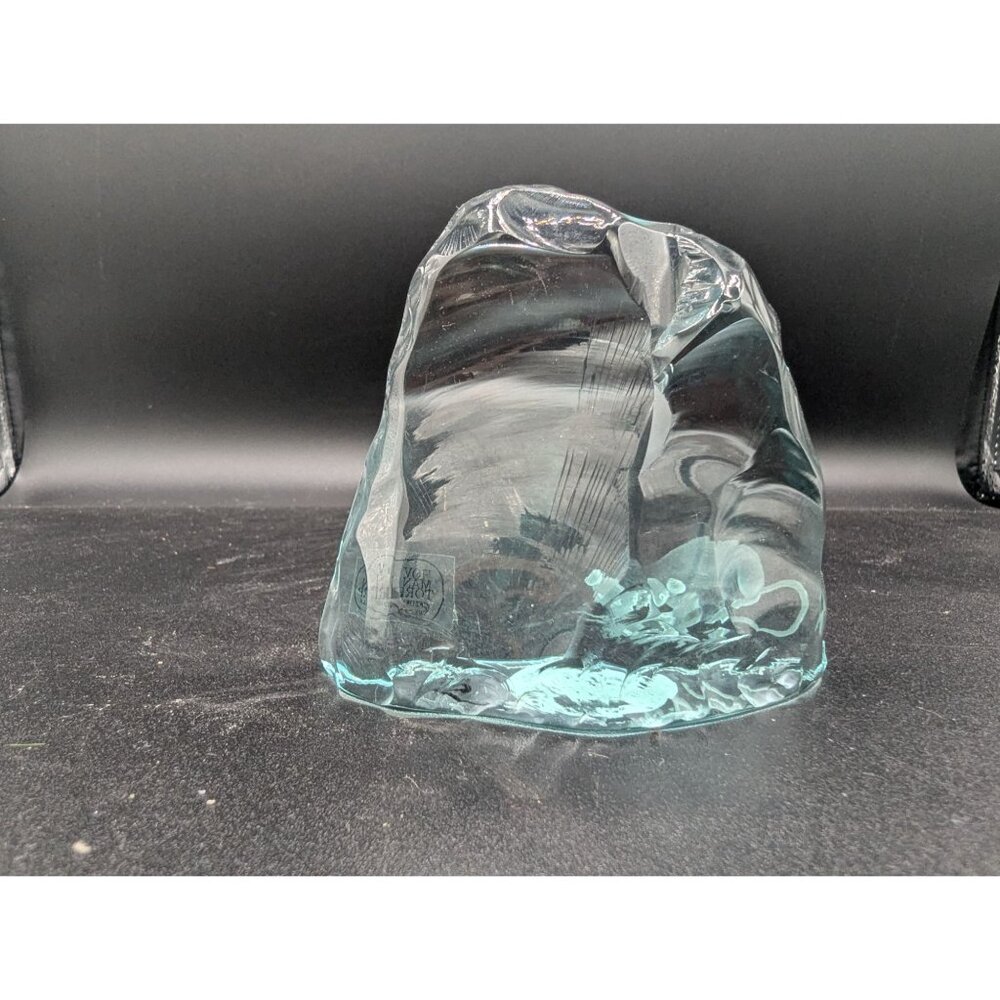 Vtg Hovmantrop Signed R. Strand Bornesson Iceberg Glacier Block Etched Mouse Scu - Picture 10 of 16
